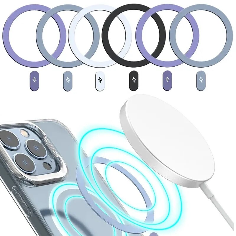 Miếng Dán Hít Nam Châm Sạc Điện Thoại Không Dây Cho iphone 15 14 13 / 15