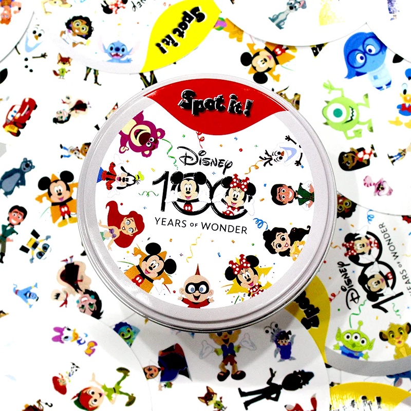 Spot It Dobble 100 Years Disney  Parent-child Interactive Board Game Party Gift