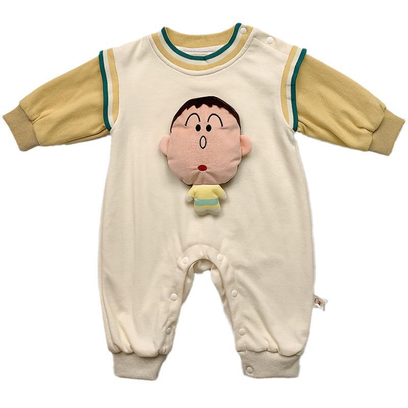 Bộ Áo Liền Quần Họa Tiết Hoạt Hình Dễ Thương Cho Bé