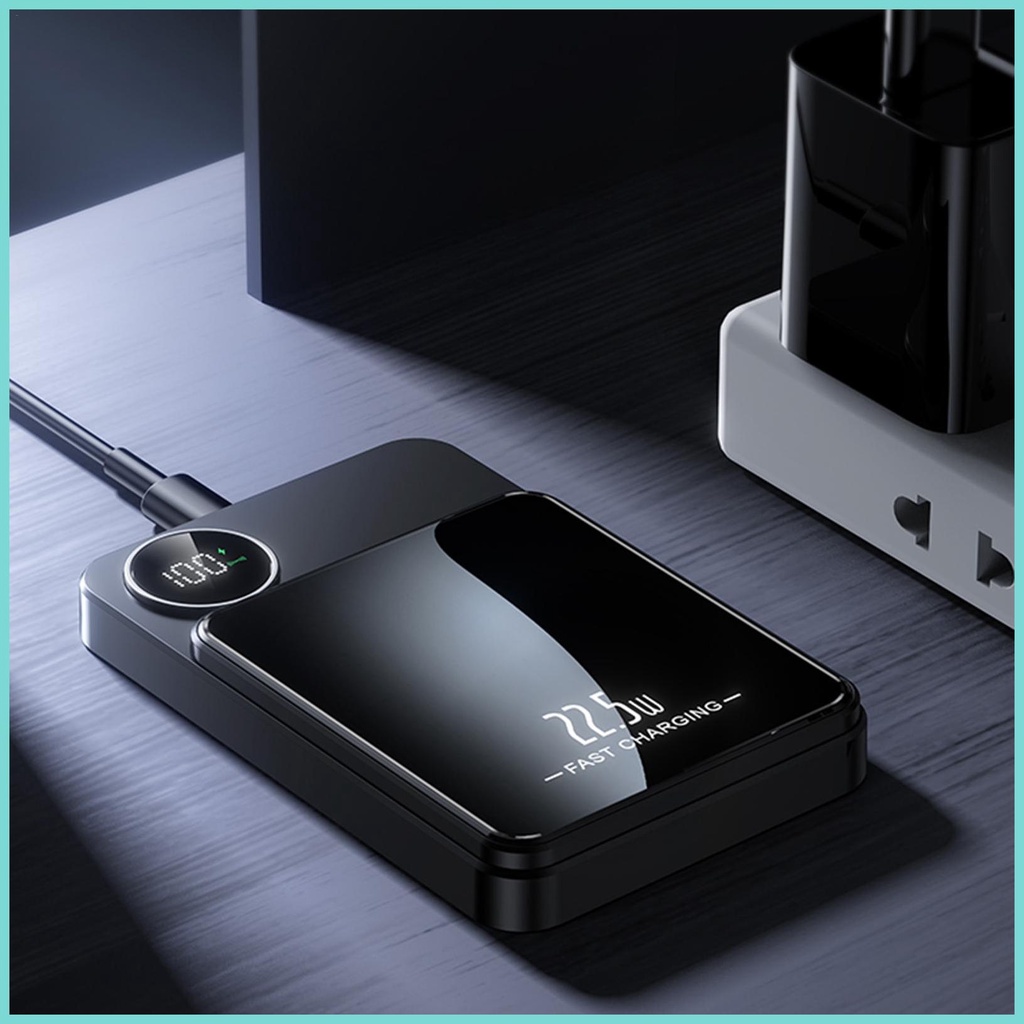 Sạc Dự Phòng Không Dây 22.5w 10000mah Màn Hình lcd Sạc Nhanh Cho Điện Thoại