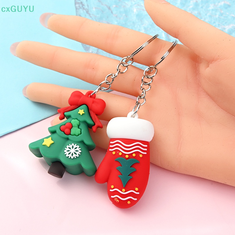 Búp Bê Người Tuyết Năm Mới Bằng Cao Su Có Móc Khóa Trang Trí Túi Xách / Điện Thoại / Quà Tặng Giáng Sinh prta