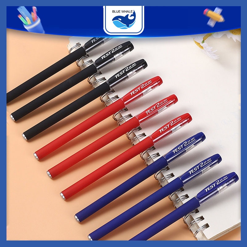 [FREESHIP] - Bút mực văn phòng tiện dụng, bút gel có 3 màu xanh đen đỏ ngòi 0.5mm, bút viết học sinh