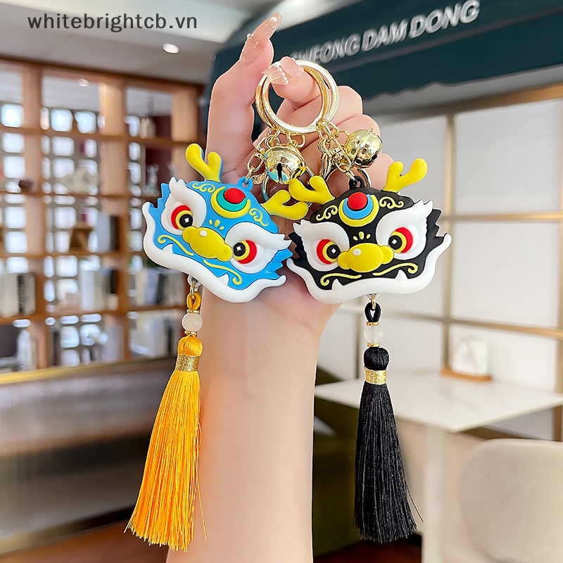 / / Cny Trang Trí / / Móc Khóa Xe Hơi Mặt Hình Đầu Sư Tử Múa Rồng Năm Mới Phong Cách Trung Hoa Sáng Tạo Làm Quà Tặng Nhỏ