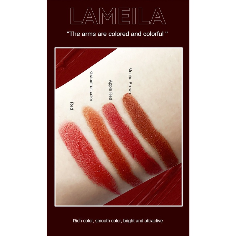 Chì Kẻ Viền Môi lameila Mềm Mịn Chống Thấm Nước Lâu Trôi Trang Điểm Cho Nữ 4 Màu Tùy Chọn
