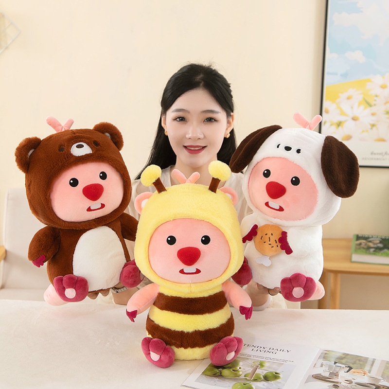 Búp Bê Nhồi Bông Chéo Dễ Thương Thoải Mái Dành Cho Trẻ Em