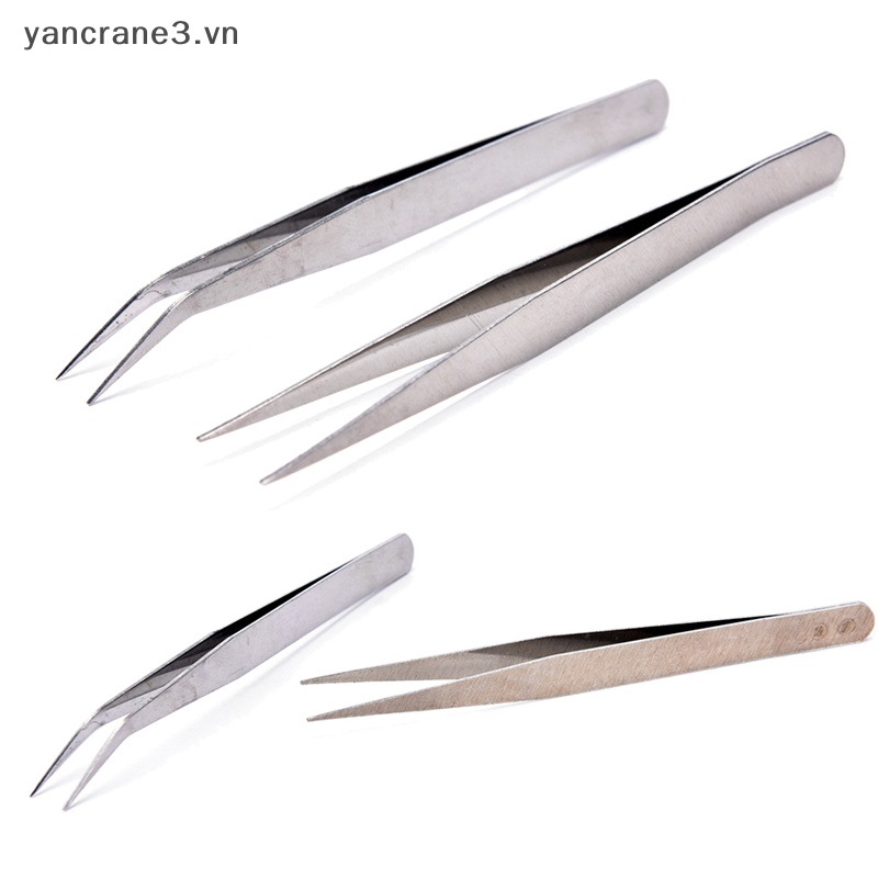 Set 2 Nhíp Gắp Bằng Thép Không Gỉ Chuyên Dụng Cho Trang Điểm yancrane3.vn