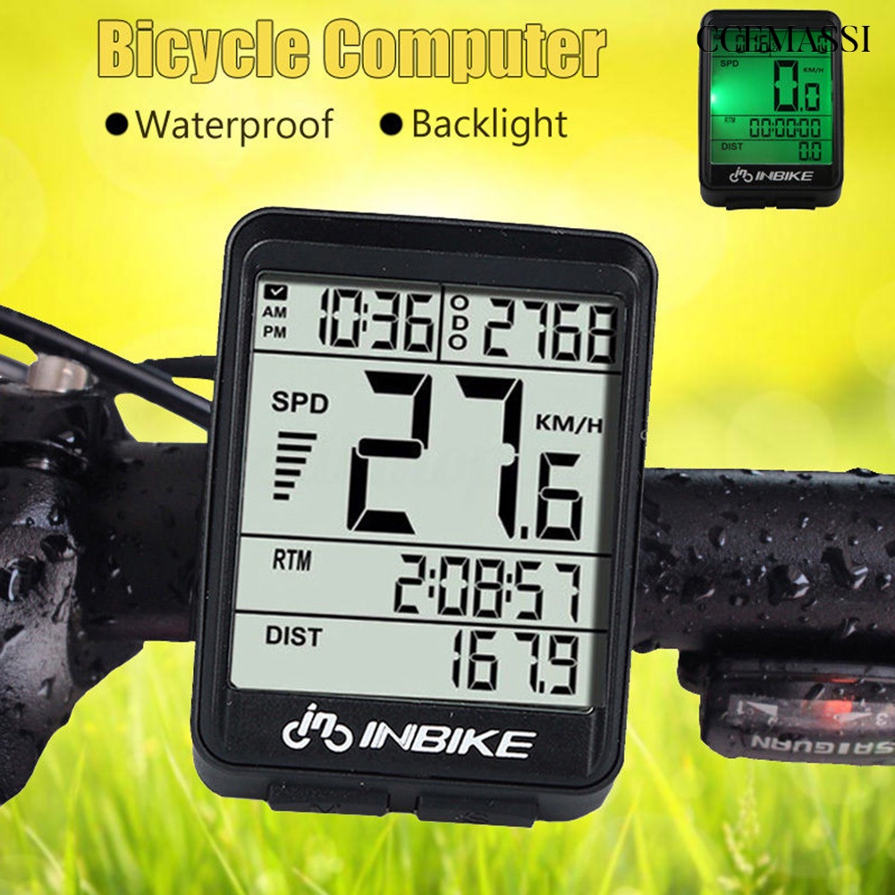 1 Bộ Đồng Hồ Đo Tốc Độ Không Dây Màn Hình lcd Độ Chính Xác Cao Chống Nước Cho Xe Đạp