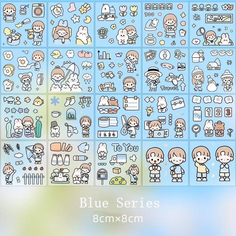 1 Tấm Sticker Cute Trang Trí Dán Tập Vở, Bình Nước, Bút Nước, Miếng Dán Sticker Nhiều Hình Cho Các Bạn - Kho Sỉ CK 668