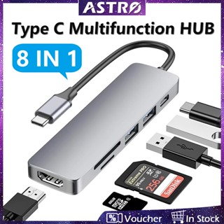 HUAWEI SAMSUNG Astro Bộ Chia Cổng usb c 4k hdmi + Sạc Nhanh + Đầu Đọc Thẻ sd / tf + usb 3.0 / usb 3.0 / type c / 30 40 50 60pro / s22 s23