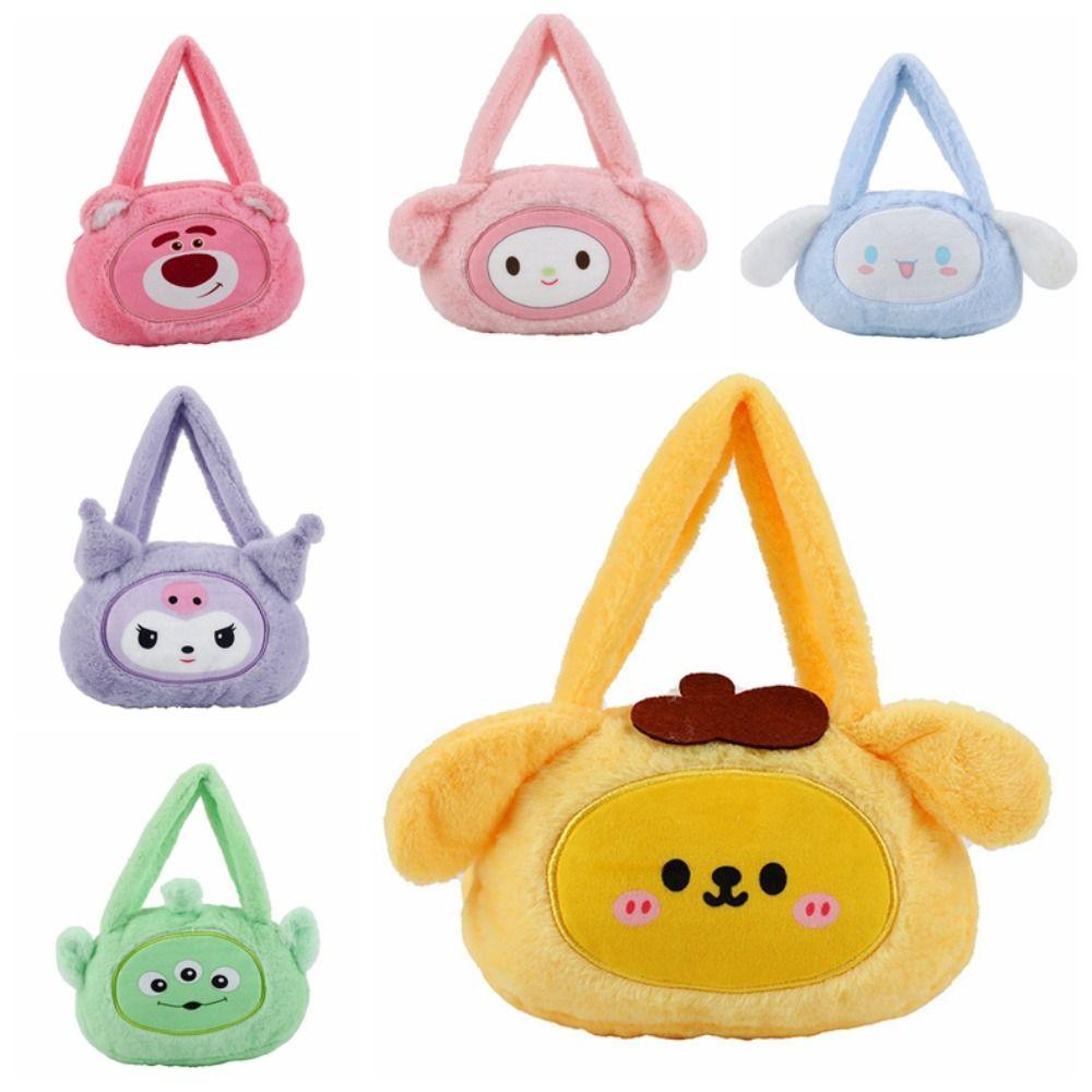 Shanhai Túi Xách Đeo Vai Hình kuromi melody cinnamoroll Nhồi Bông Phong Cách Hàn Quốc Cho Nữ / Nữ