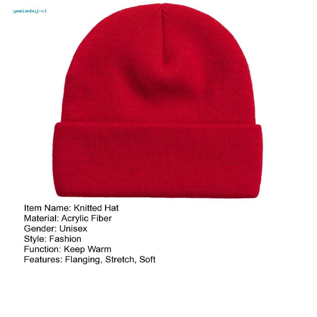 Yemianbuj Mũ beanie Dệt Kim Không Vành Mềm Mại Ấm Áp Thời Trang Mùa Đông Cho Nam Và Nữ Hoạt Động Ngoài Trời
