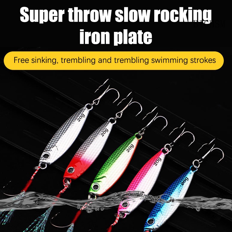 Bighsm Mồi Câu Cá Nhân Tạo Bằng Kim Loại Có Lưỡi Câu skk 7g 10g 15g 20g