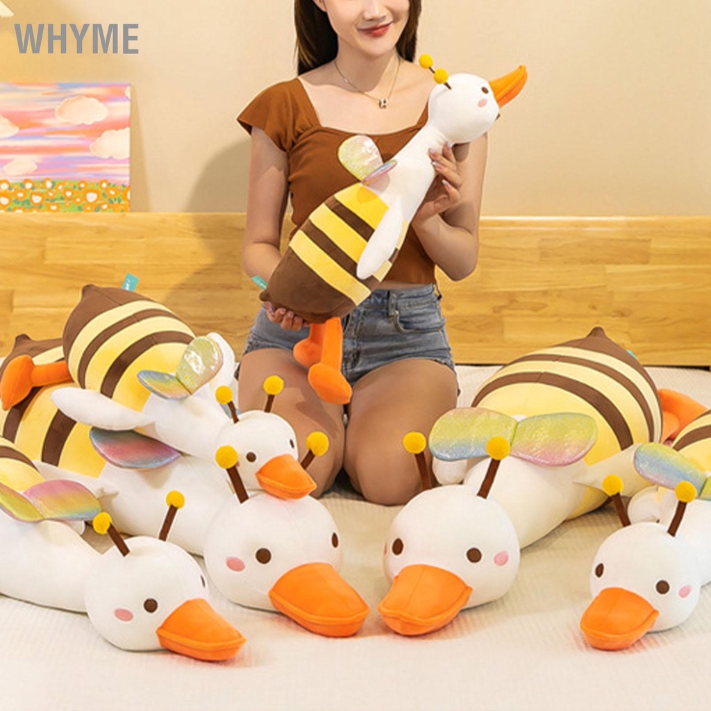 Gấu Bông Con Vịt Ong Trầm Cảm Gấu Bông Hình Ngỗng Mệt Mỏi  Thú bông vịt ong cao cấp WHYME