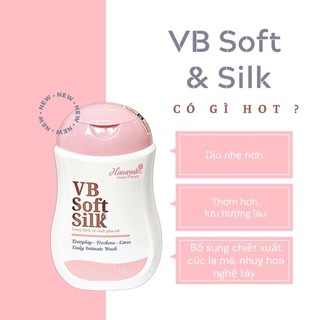 Dung dịch vệ sinh hana vb soft silk 180ml hồng