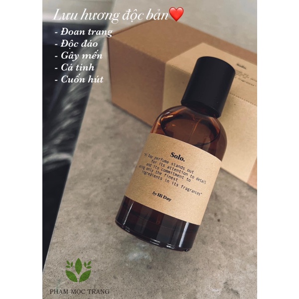Lưu hương Độc Bản Solo - Nước Hoa Hương Thơm Quyến Rũ, Tinh Tế, Lưu Hương Dài Lâu 50ml