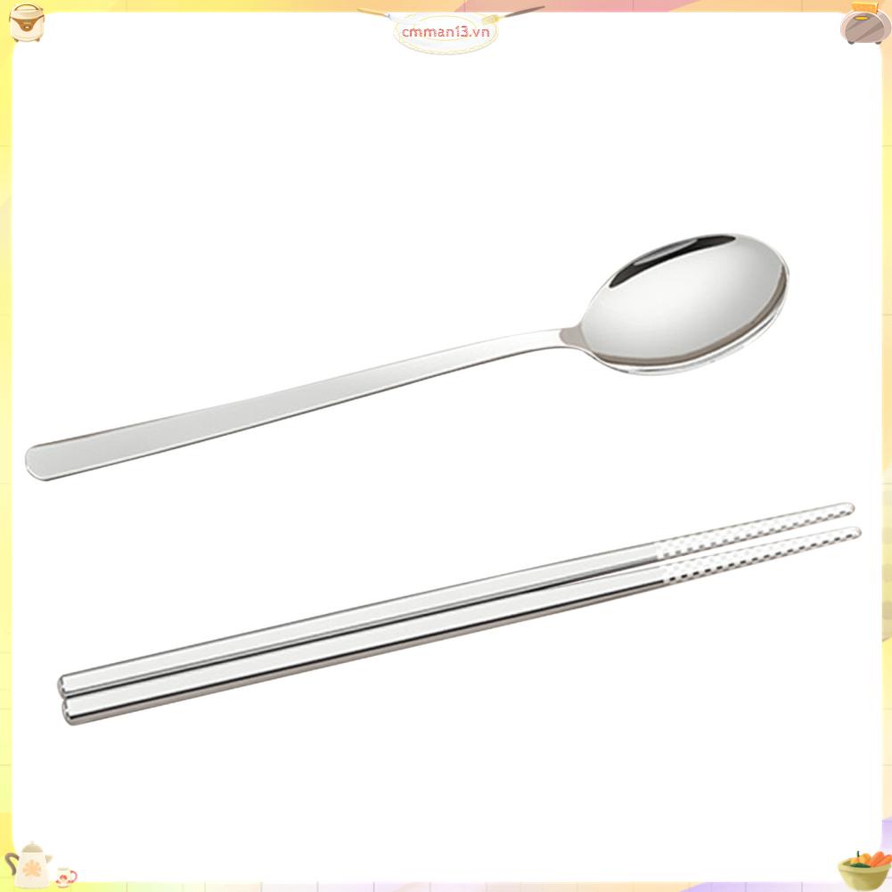 Best cook Bộ Thìa Và Đũa Kèm Hộp Du Lịch Inox Dụng Cụ Cho Công Việc Gia Đình Ngoài Trời