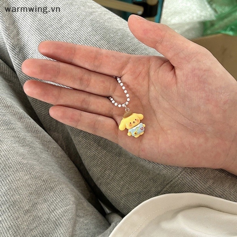 1 Móc Khóa Hình Mèo kuromi melody cinnamoroll Poacco kt pom pom purin Dễ Thương