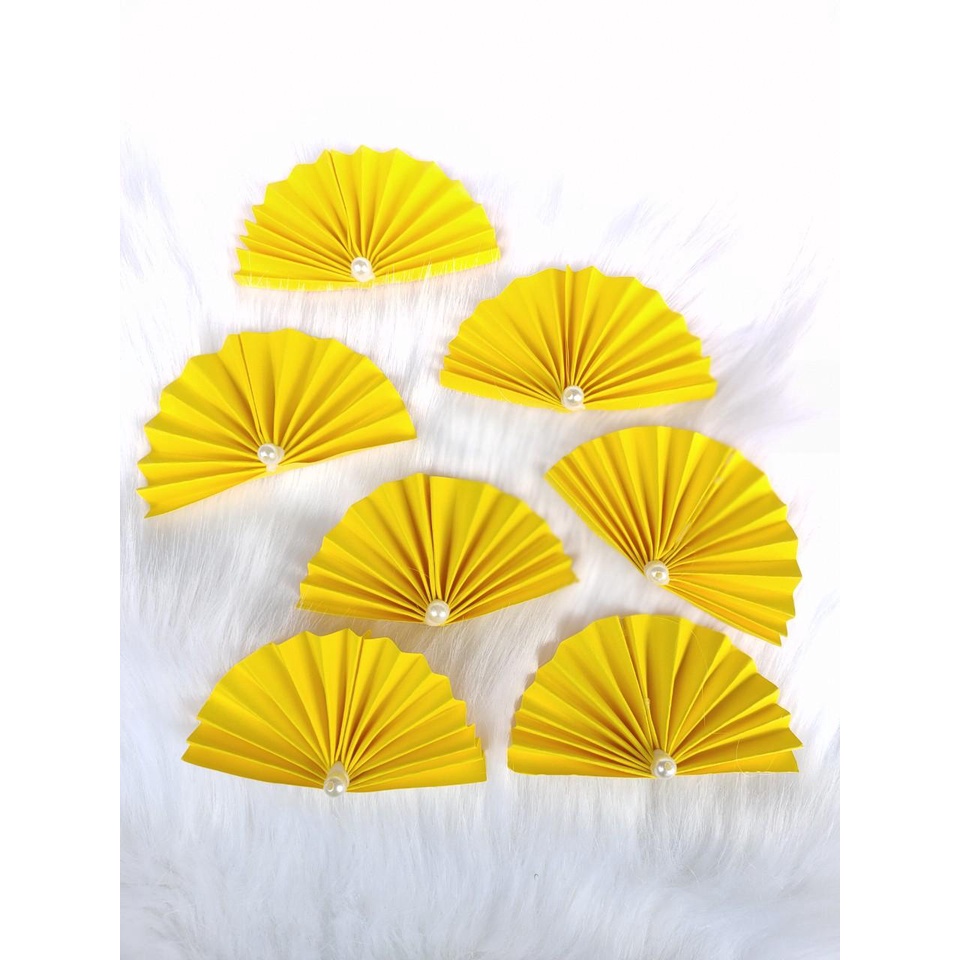 Quạt giấy trang trí tháp bánh, tháp oản , tháp nước ngày Tết _ Như Trang Plaza