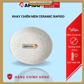 Khay lót chiên nướng Rapido men ceramic chống dính đường kính 20cm dùng trong nồi chiên không dầu