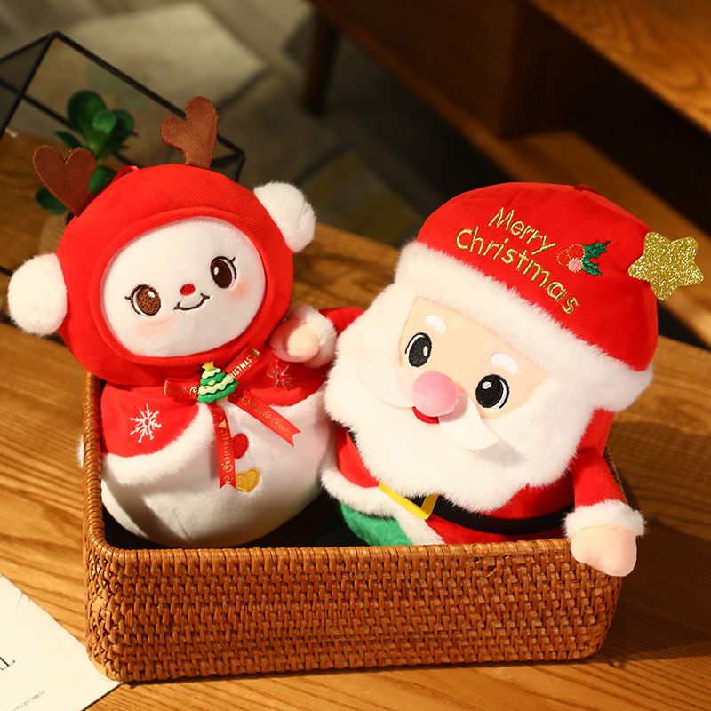 Mới Búp Bê Nhồi Bông Hình Ông Già Noel Và Quả Táo Dễ Thương