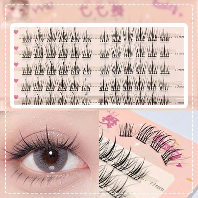 Lông Mi Giả Tự Nhiên LIKEFE Chuyên Nghiệp 11mm-12mm 5 Màu Tùy Chọn