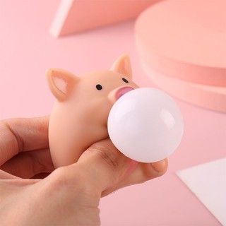 Đồ chơi hình chú heo thổi bong bóng dễ thương