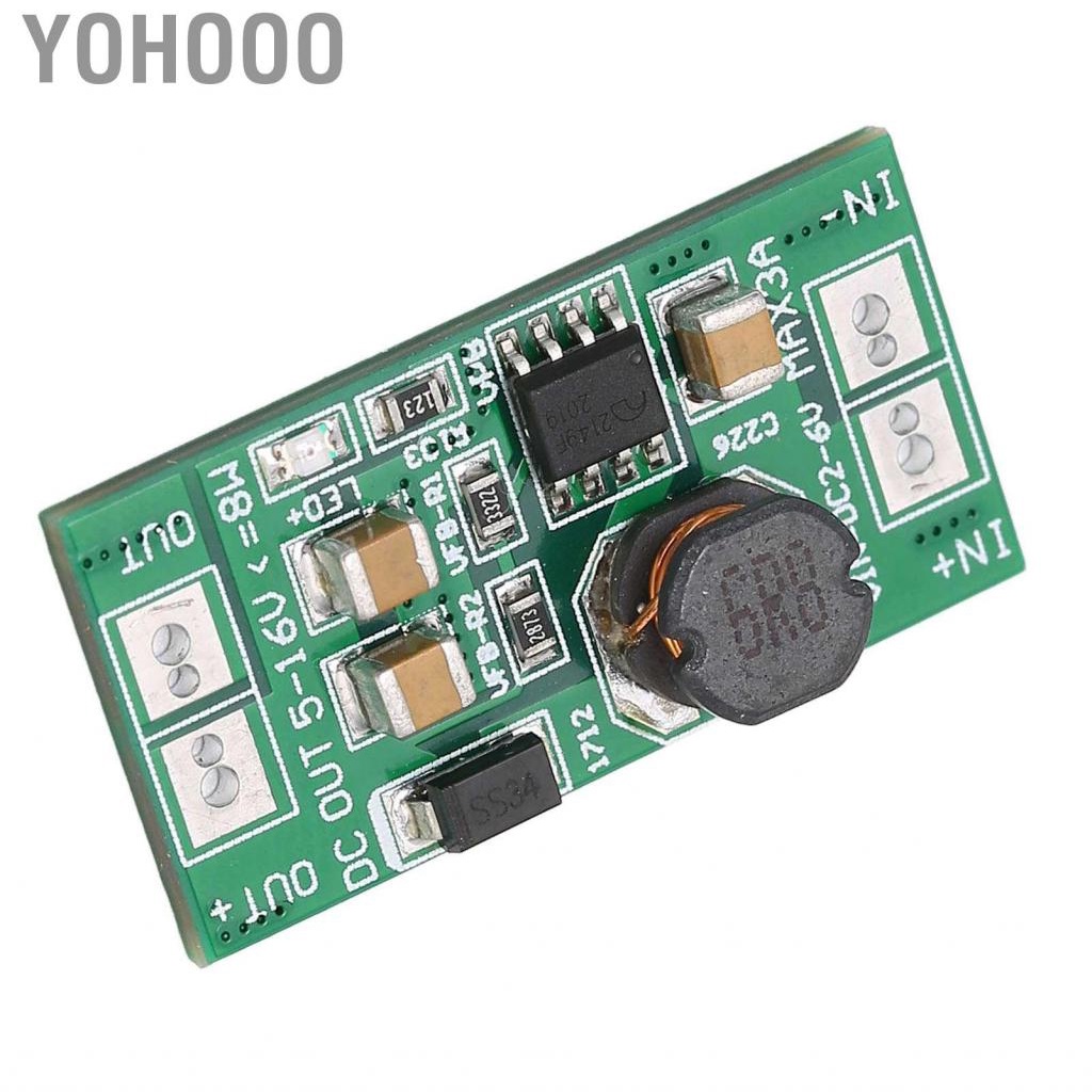 Yohooo Converter Boost Module  5V To 12V 90% Maximum Efficiency ABS Practical Power Supply Board for Industry