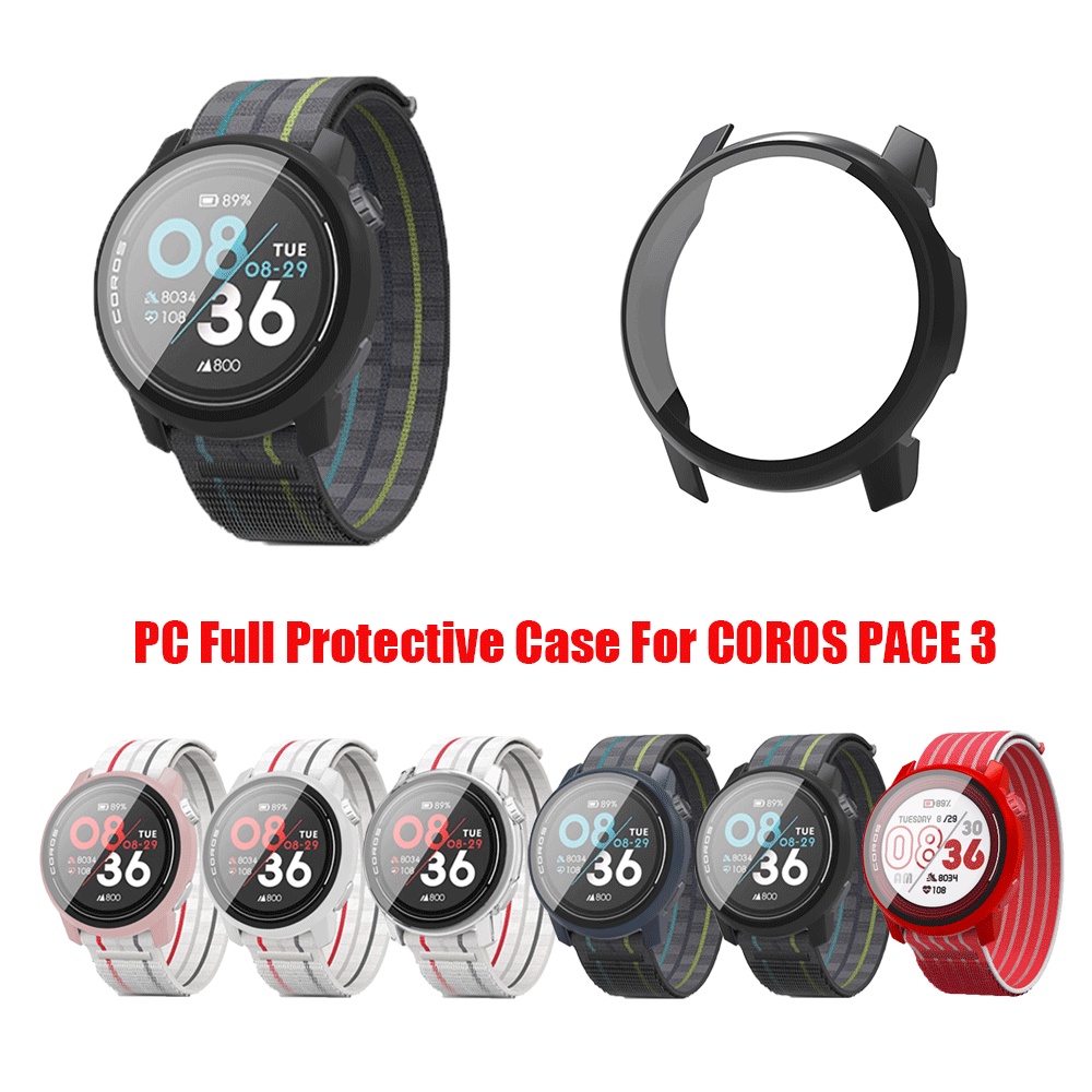 Ốp Điện Thoại Kính Cường Lực + Ốp Bảo Vệ 360 Độ Cho coros pace 3° Khung Bảo Vệ Màn Hình Cho Điện Tho