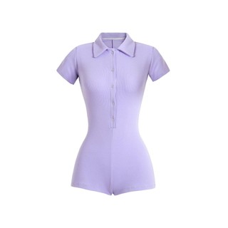 Bestie Buttons Front Playsuit - Jumpsuit thun tay ngắn nút gài trước ngực