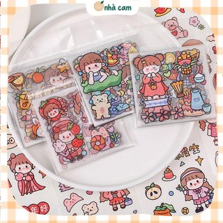 Sticker Cô Gái Chibi Nhà Cam