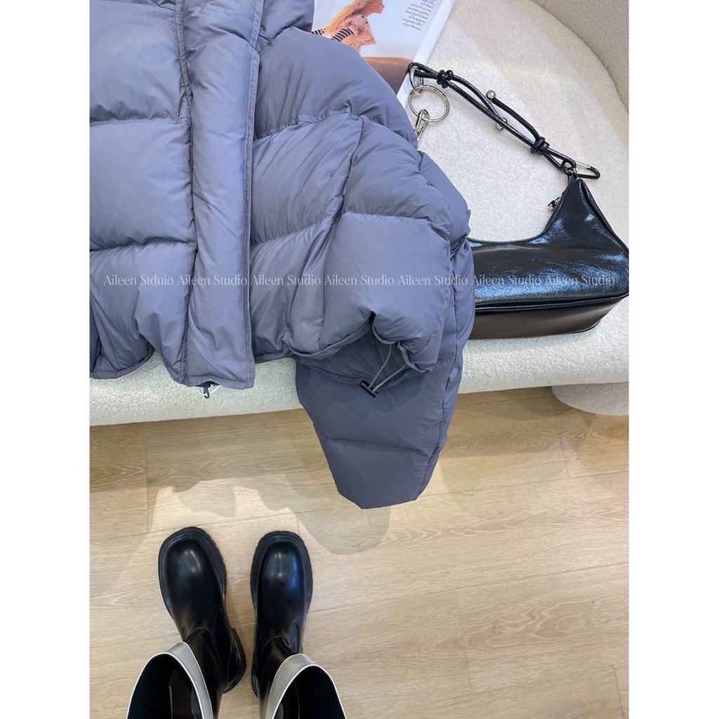 Thời Trang Áo Khoác Phao cotton Dày Dặn Có Nón Phong Cách Hàn Quốc 2023