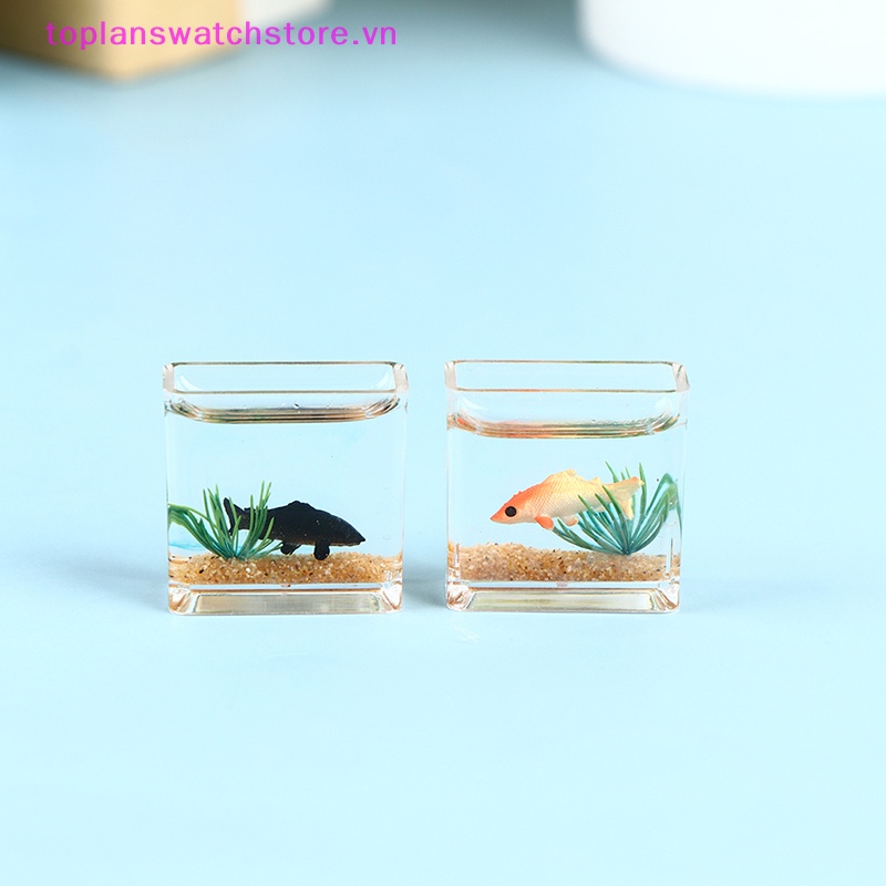 Toplanswatchstore Đồ trang trí Bể Cá Thủy Tinh Mini Trang Trí Nhà Búp Bê vn