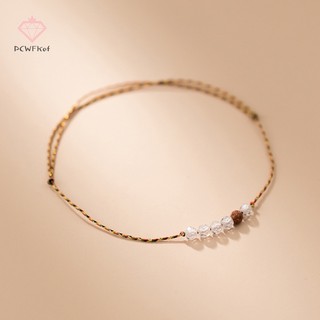Vòng Tay Đá Vàng May Mắn Phong Cách retro niche Mới
