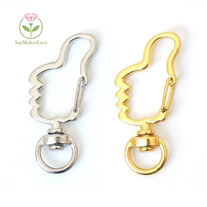 Set 10 móc khóa SayMakerLace hình tôm hùm/ mèo/ trăng/ sao dễ thương 8mm diy