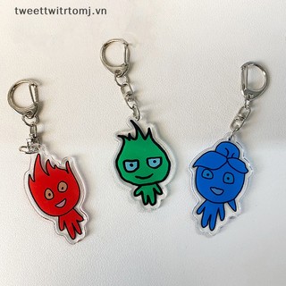 Móc Khóa Hình tomj fire boy & water girl Dễ Thương