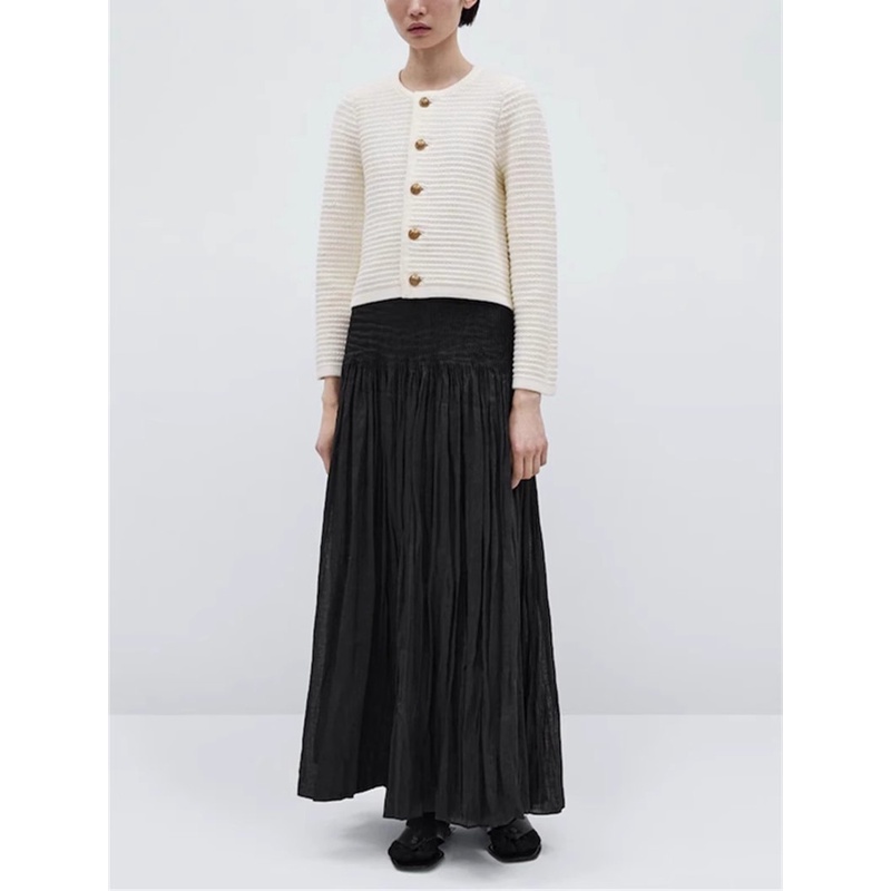 Zara Áo Khoác cardigan Dệt Kim Tay Dài Cổ Tròn Phong Cách Pháp Thời Trang Mùa Thu Cho Nữ 5666501