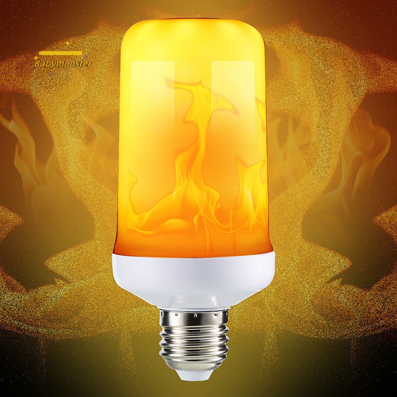 Bóng Đèn led e27 5w 4 Chế Độ Hiệu Ứng Ngọn Lửa Trang Trí