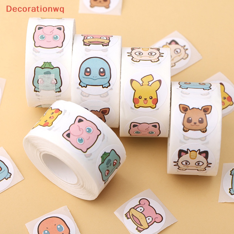 Bộ 500 Miếng Dán Hình pikachu Đáng Yêu Dùng Trang Trí Hành Lý Mới