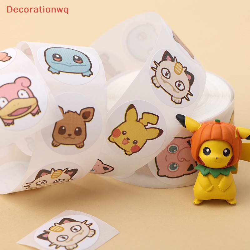 Bộ 500 Miếng Dán Hình pikachu Đáng Yêu Dùng Trang Trí Hành Lý Mới