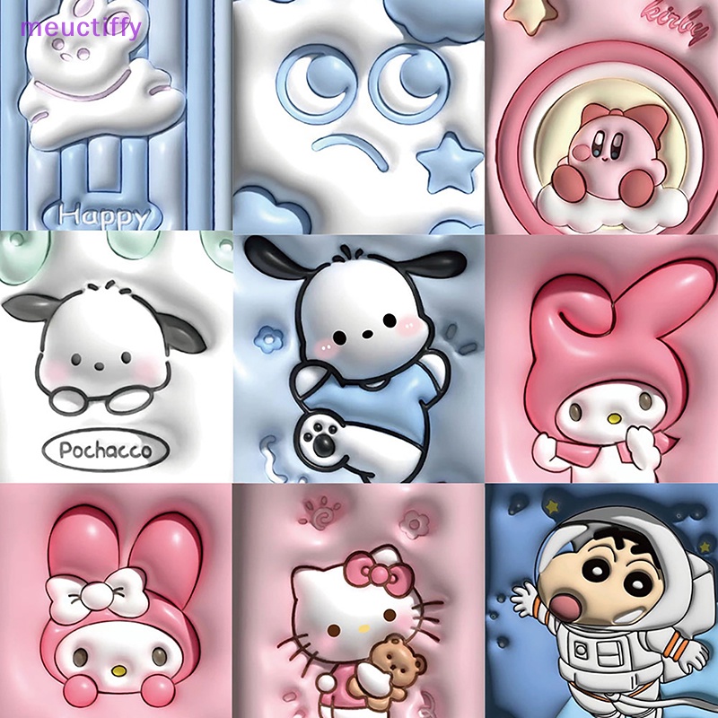 Bộ 62 Miếng Dán 3d Hình Hoạt Hình Làm Phụ Kiện Cho Ván Trượt Vmctiffy meuctiffy 62