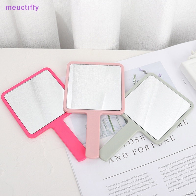 Gương Trang Điểm Cầm Tay Hình Vuông Có Tay Cầm Tiện Lợi