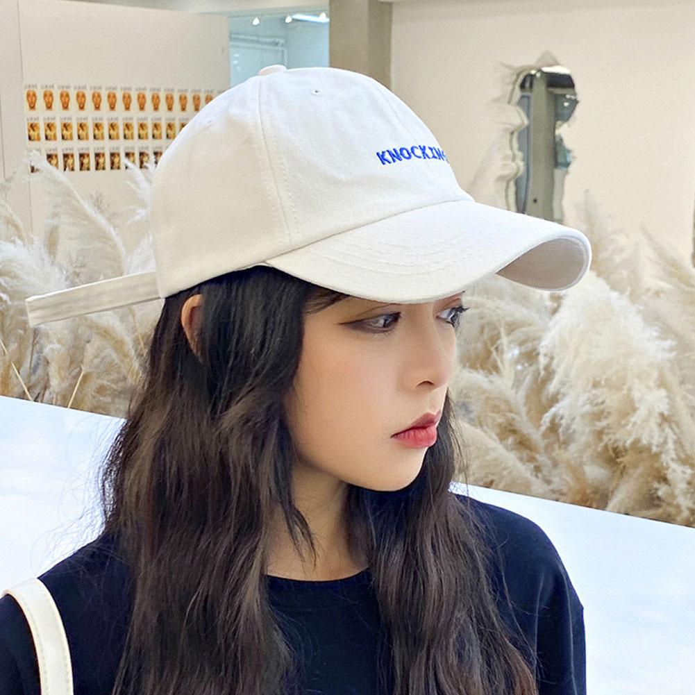 Mũ Lưỡi Trai Màu Trơn Thêu Chữ Thời Trang Hàn Quốc b5t2
