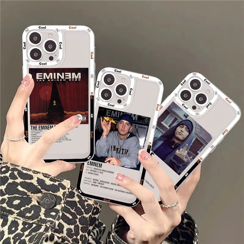 Ốp lưng iphone cạnh vuông Hop Rapper Eminem Rap Cool 8plus/x/xs/11/12/pro/max/plus/promax