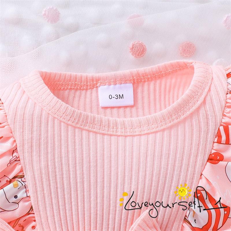 Set Đồ Giáng Sinh 2 Món Gồm Áo Tay Dài Và Băng Cài Đầu In Họa Tiết Hoạt Hình Cho Bé Gái Sơ Sinh b930g