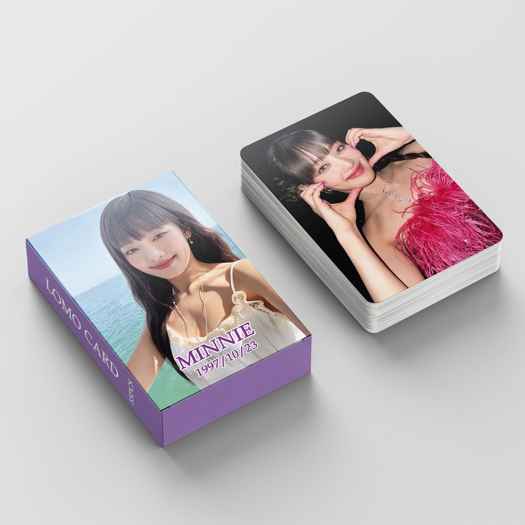 I-DLE MINNIE Heat I Want That Photocard GIDLE Lomo Card Postcard