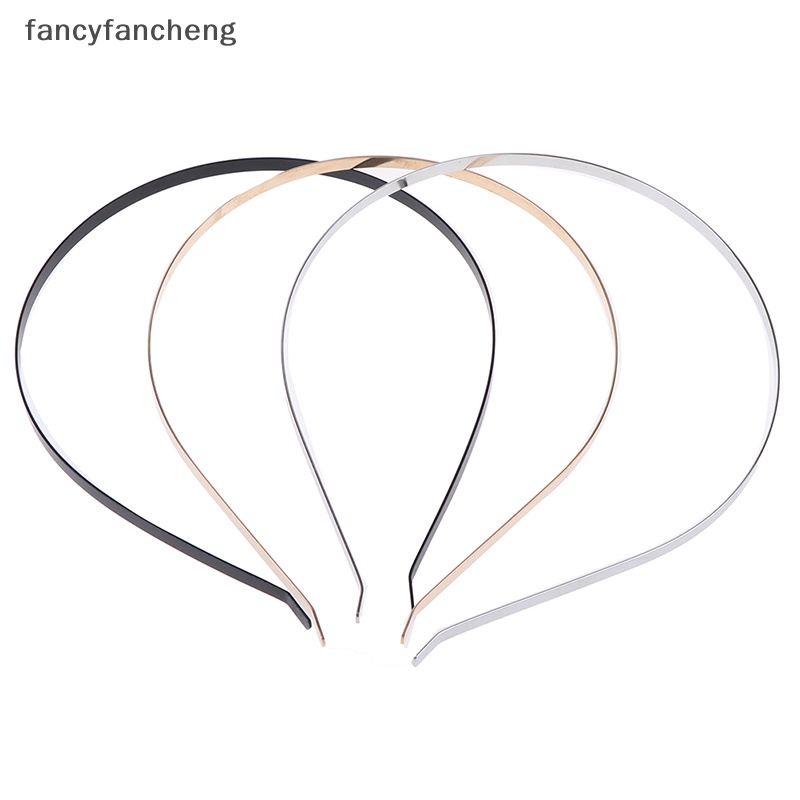Set 2 Băng Đô Kim Loại 5mm Tự Làm Cho Nữ