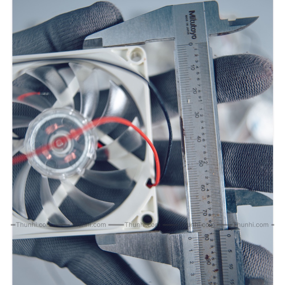Quạt Tản Nhiệt 8cm mỏng 1.1cm 5V/12V chạy rất êm