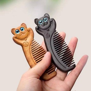Di động gỗ đàn hương lược bỏ túi đầu cạo da đầu massage lược gỗ bàn chải tóc sức khỏe tạo kiểu chăm sóc dụng cụ