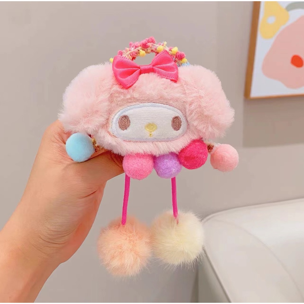 Dây Buộc Tóc Cao Su Phủ Lông Nhung Dễ Thương Xinh Xắn 2023