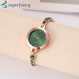Đồng Hồ Thạch Anh Tròn Mặt Kính Thạch Anh Chống Trầy Thanh Lịch